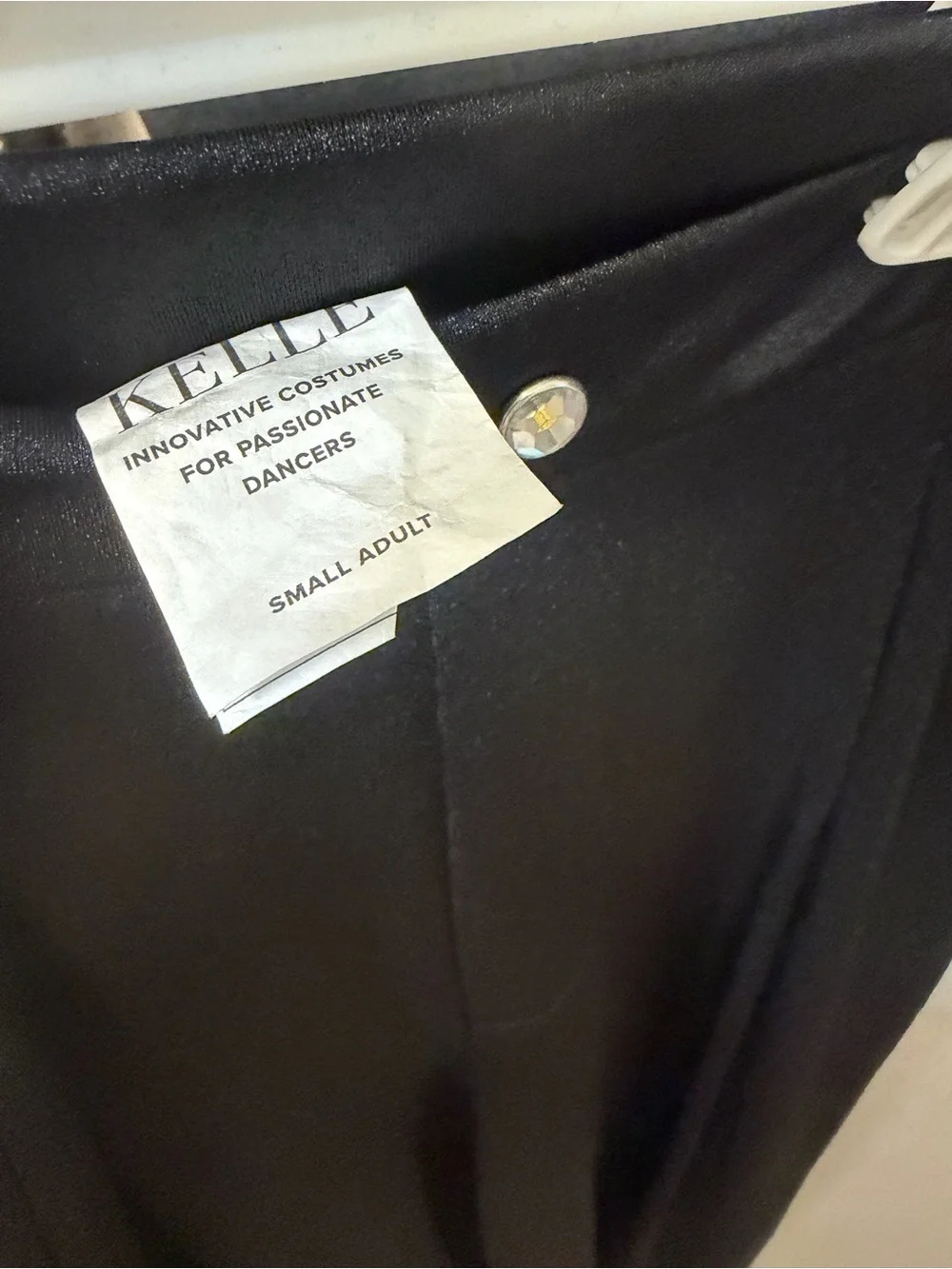 Kelle dance black costume 2 piece wide leg pants leotard CHIC STREET 5417 SA